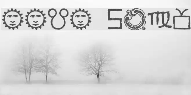 Essene Symbols フォント examples