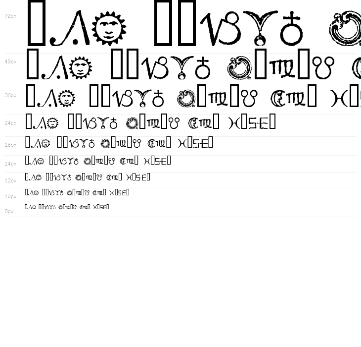 Essene Symbols Waterfall