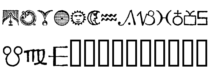 Essene Symbols Polices MINUSCULES