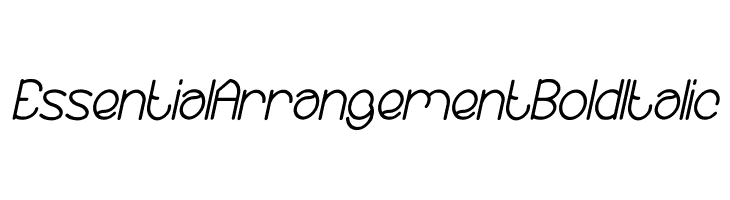 Essential Arrangement Bold Italic  नि: शुल्क फ़ॉन्ट्स डाउनलोड