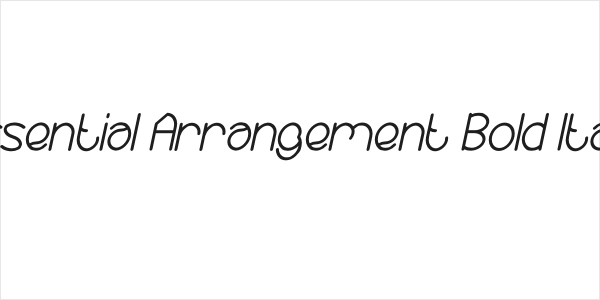 Essential Arrangement Bold Italic Logo
