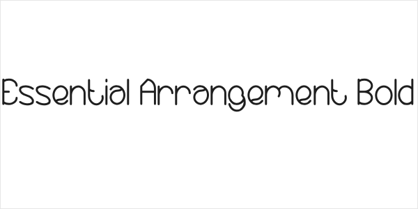 Essential Arrangement Bold Logo