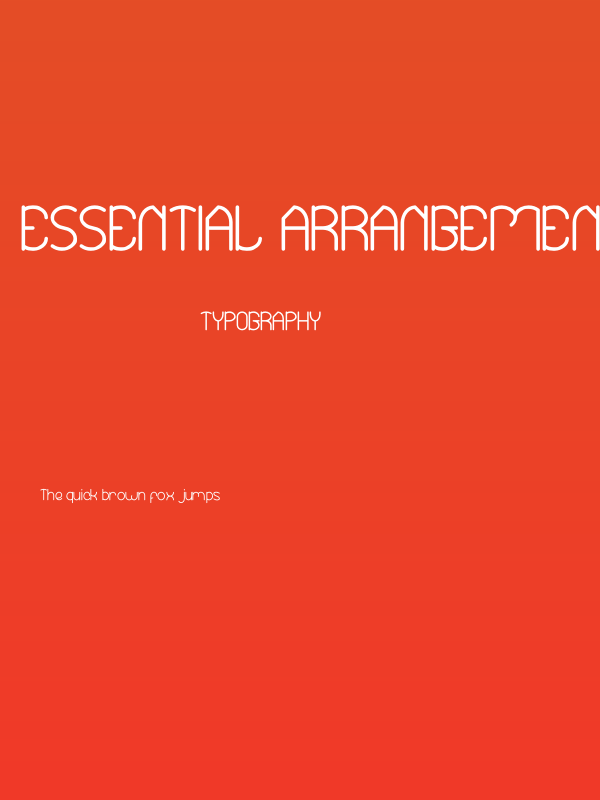 Essential Arrangement Bold Poster