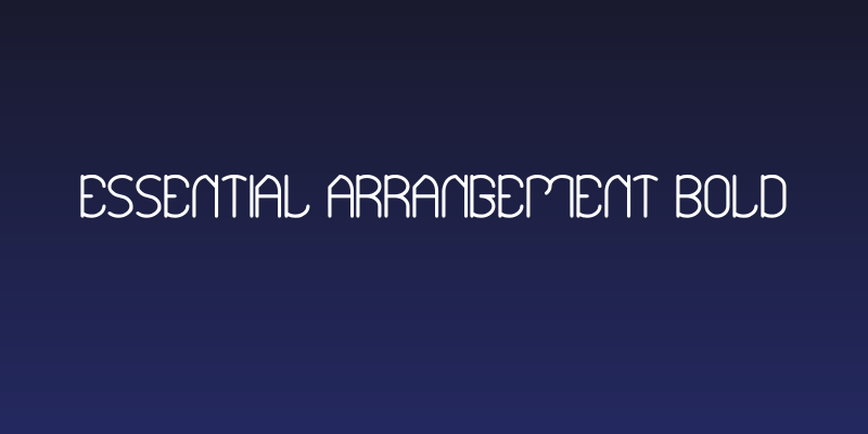 Essential Arrangement Bold Social Header