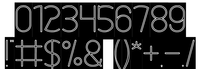 Essential Arrangement-Hollow-In Font OTHER CHARS