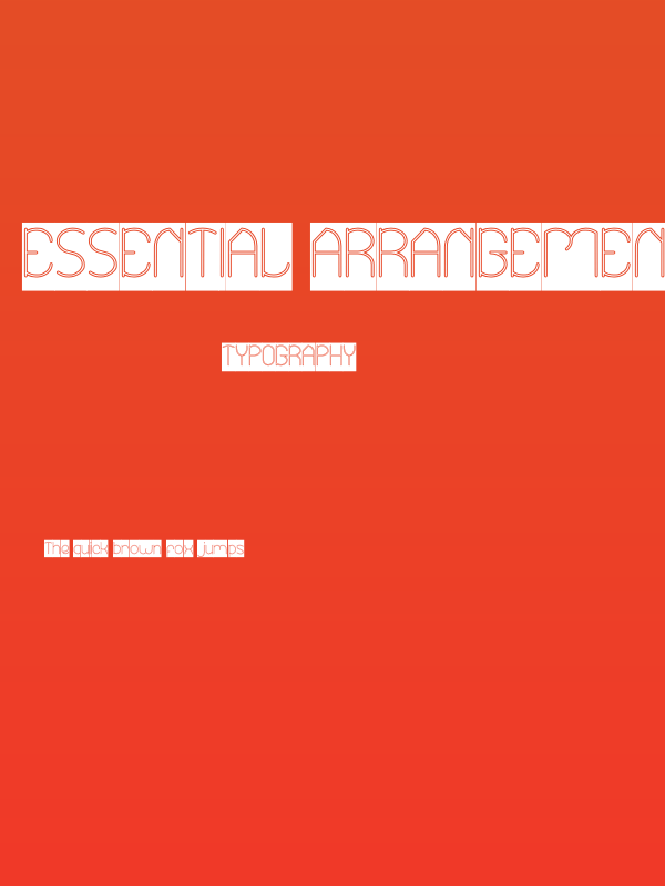 Essential Arrangement-Hollow-In Poster