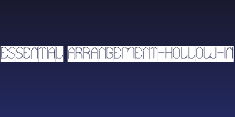 Essential Arrangement-Hollow-In Social Header