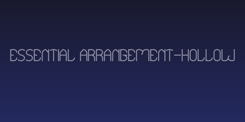 Essential Arrangement-Hollow Social Header