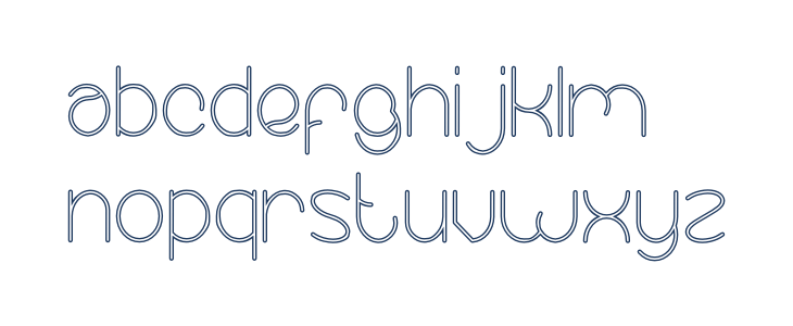 Essential Arrangement-Hollow Lowercase