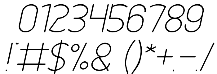 Essential Arrangement Italic Font OTHER CHARS
