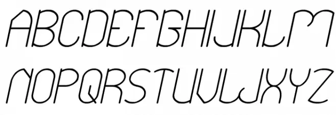 Essential Arrangement Italic Font Litere mari