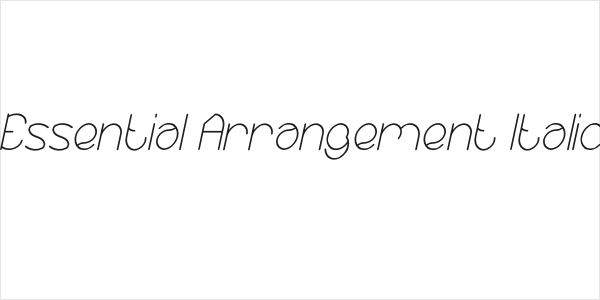 Essential Arrangement Italic Logo