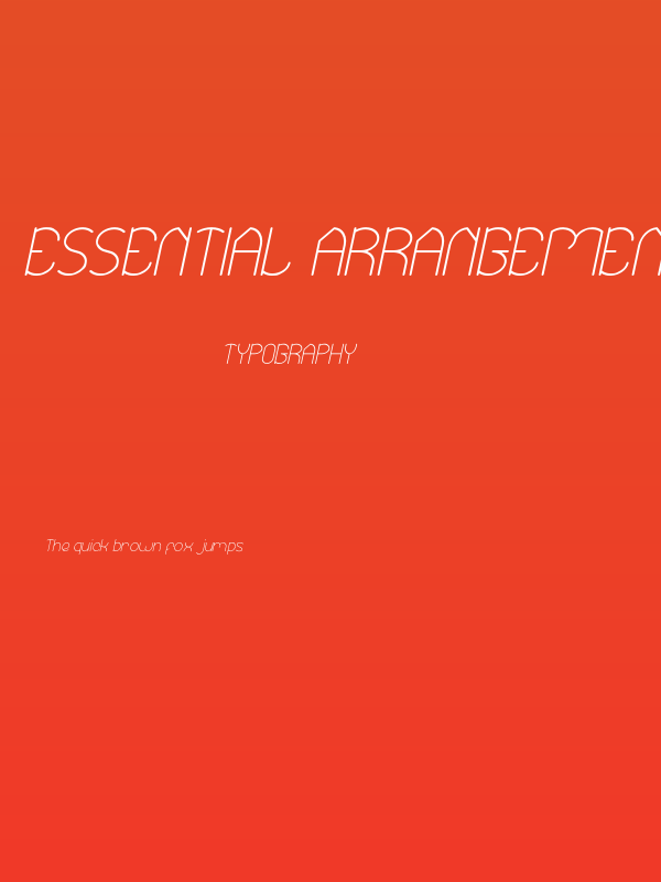 Essential Arrangement Italic Poster