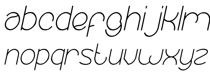 Essential Arrangement Italic Font LOWERCASE