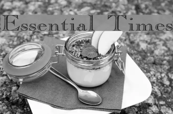 Essential Times Font examples