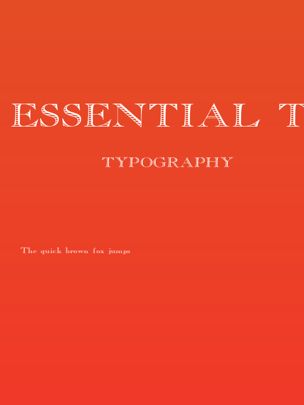 Essential Times Poster