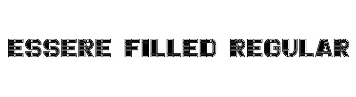 Essere Filled Regular  لخطوط تنزيل