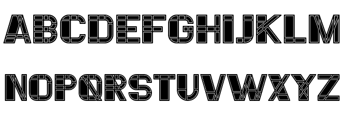Essere Filled Regular Font LOWERCASE