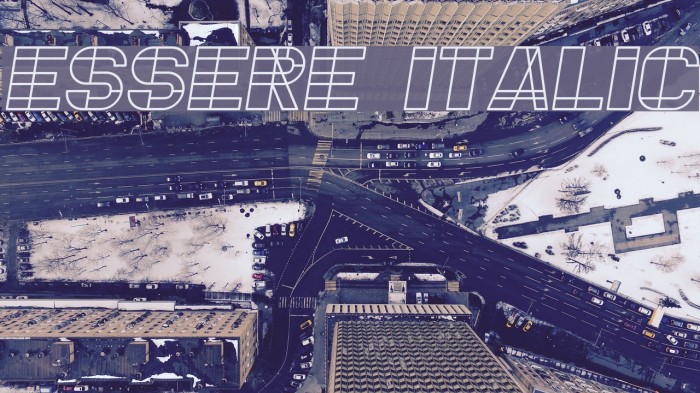 Essere Italic Example 1