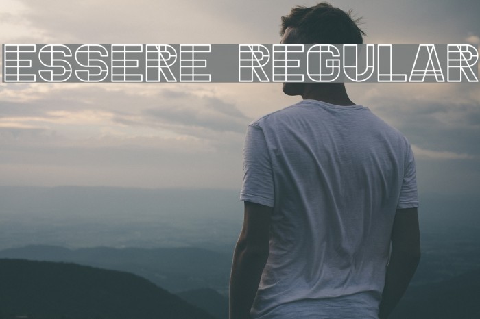 Essere Regular Font examples