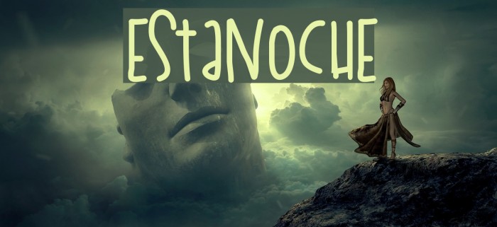 EstaNoche Font examples