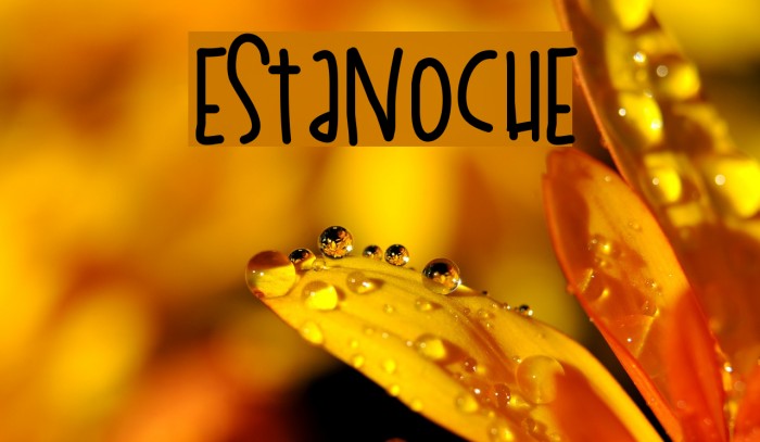 EstaNoche Font examples