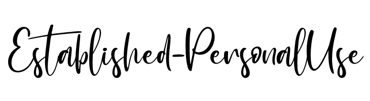 Established - Personal Use Fonte