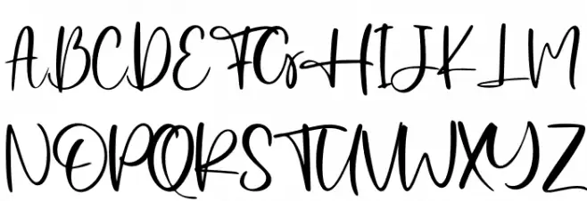 Established - Personal Use Caratteri MAIUSCOLE