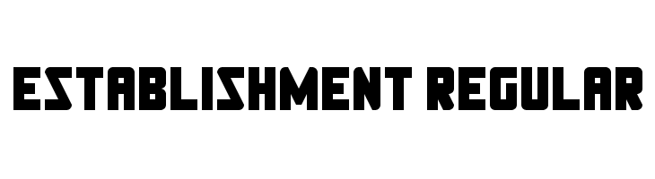 Establishment Regular Font
