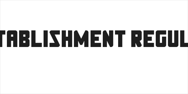 Establishment Regular Logo