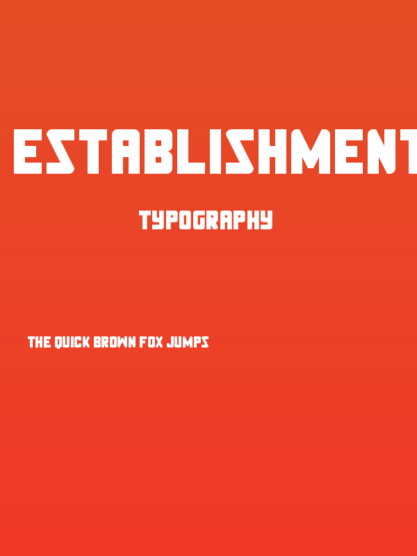 Establishment Regular Poster