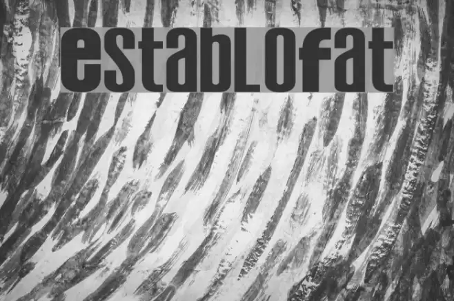 EstabloFat Font examples