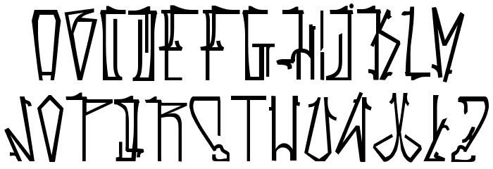 EstactuRegular Font LOWERCASE