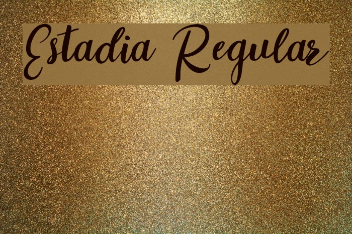 Estadia Regular Font examples