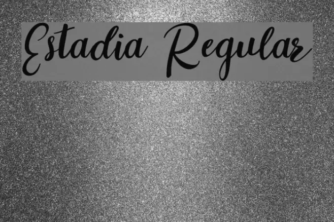 Estadia Regular Font examples