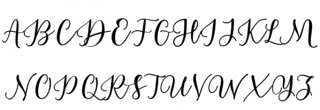 Estafet Letter Script Medium Schriftart Groß
