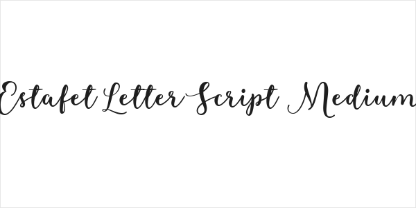 Estafet Letter Script Medium Logo