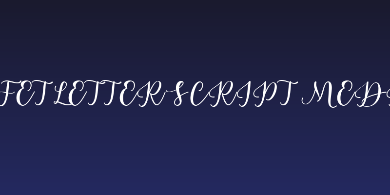 Estafet Letter Script Medium Social Header