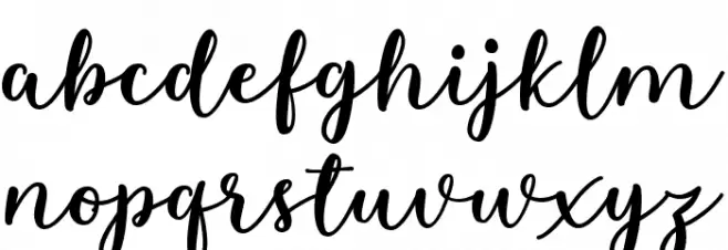 Estafet Letter Script Medium フォント 小文字