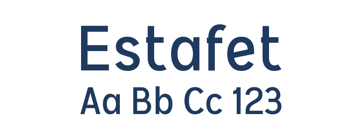 Estafet Font Preview