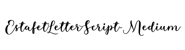 EstafetLetterScript-Medium  नि: शुल्क फ़ॉन्ट्स डाउनलोड