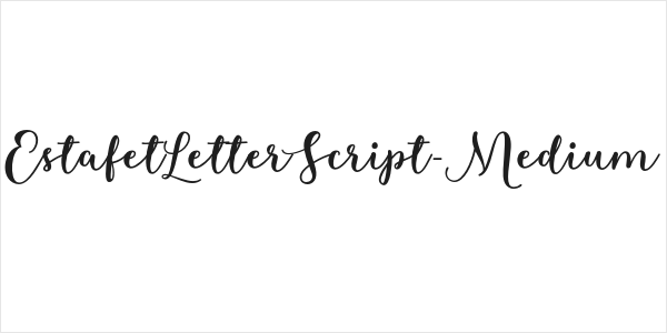 EstafetLetterScript-Medium Logo