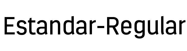 Estandar-Regular  font caratteri gratis