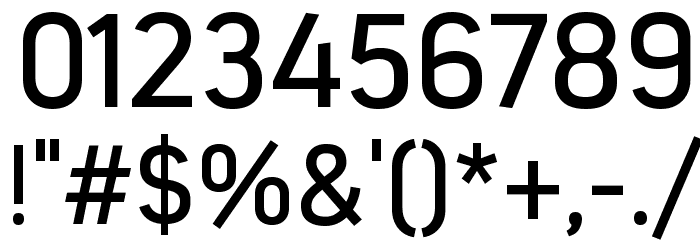 Estandar-Regular Font OTHER CHARS
