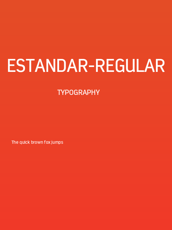 Estandar-Regular Poster