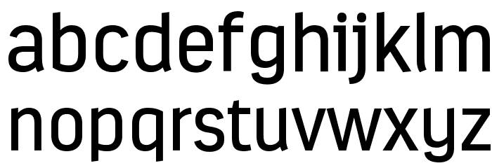 Estandar-Regular Font LOWERCASE