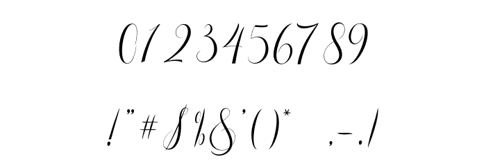 Estarossa DEMO Font OTHER CHARS