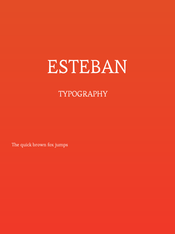 Esteban Poster