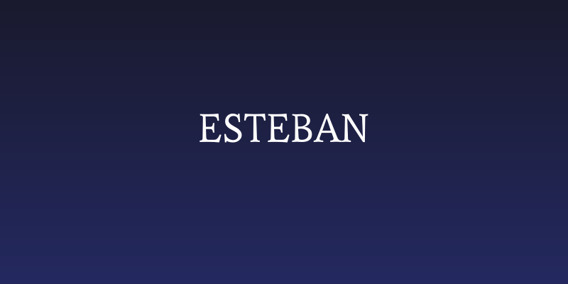 Esteban Social Header