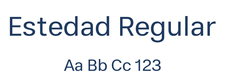 Estedad Regular Font Preview